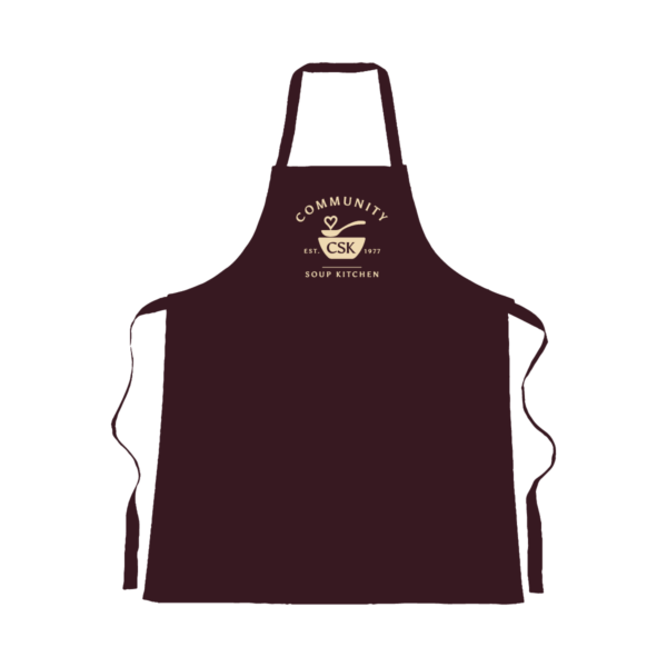 CSK Apron, full logo, maroon